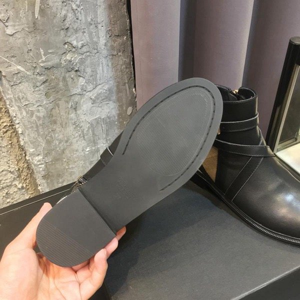 Burberry Pryle Esquestrian Check Ankle Booties - Image 3