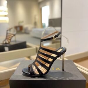 Tom Ford Stamped Crocodile Leather Carine Sandal