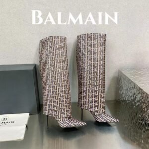 Balmain Tall Monogram Boot