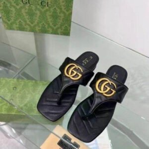 Gucci Double G Marmont Thong Sandals