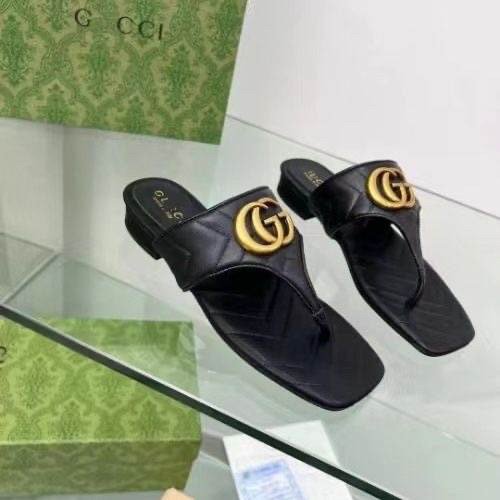 Gucci Double G Marmont Thong Sandals - Image 2