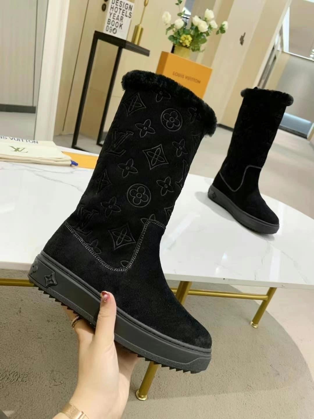 Louis Vuitton Furry Mid-Calf Boot - Image 2