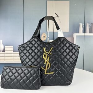 YSL Large Quilted Maxi Shopping Tote