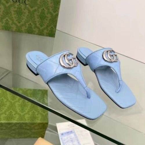 Gucci Double G Marmont Thong Sandals - Image 6